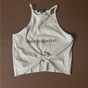 Ohio State buckeyes cropped tank top